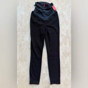 SPANX Mama Ankle Jean-Ish Maternity Black Legging Jeans XS Compression NWT
